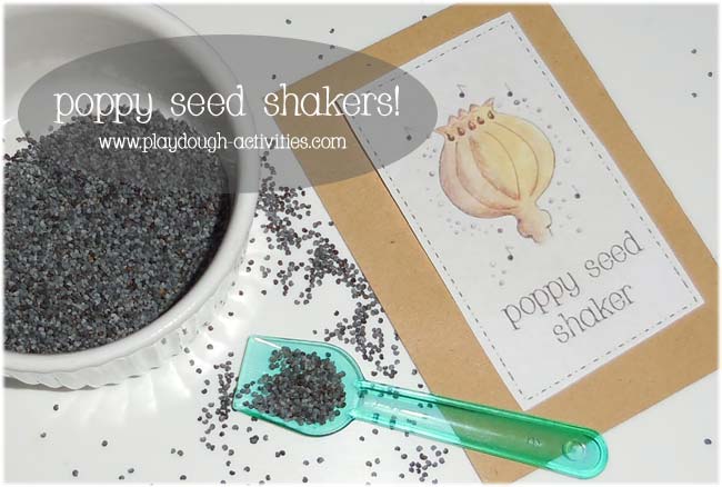 Poppy seed shakers - sound activity