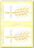 Harvest wheat grain number card - preschool playdough counting activity