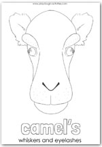 Camel outline template