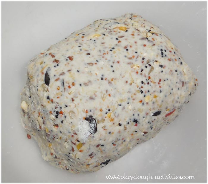 Bird seed pastry dough - vegetarian vegan fatball recipe