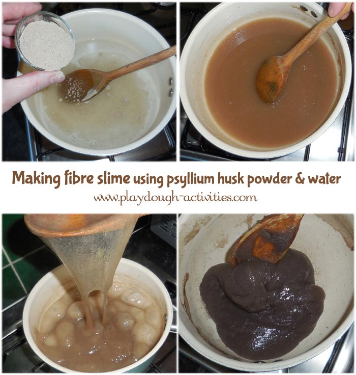fibre slime recipe - psyllium powder husk ingredient