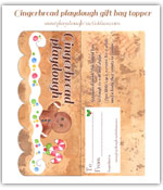 Click to vew the full sized gingerbread playdough gift bag topper