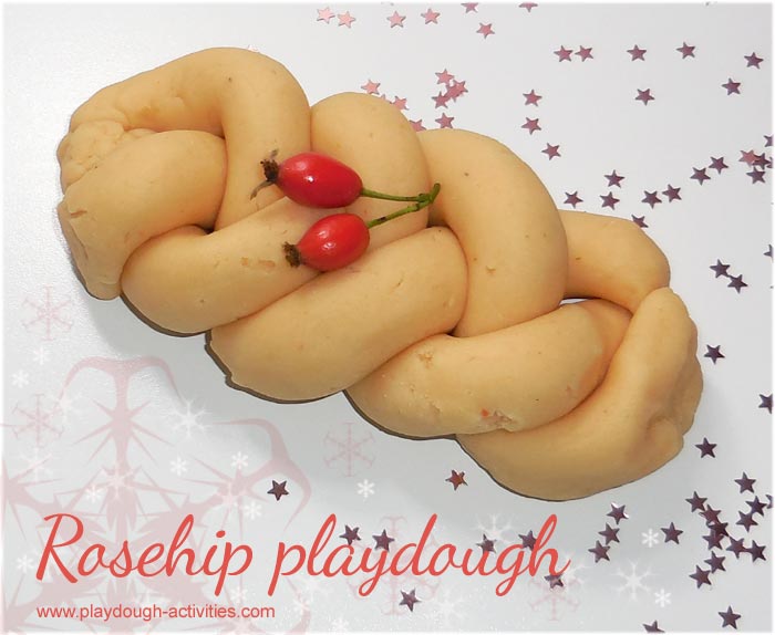 Rosehip dye recipe to colour playdough