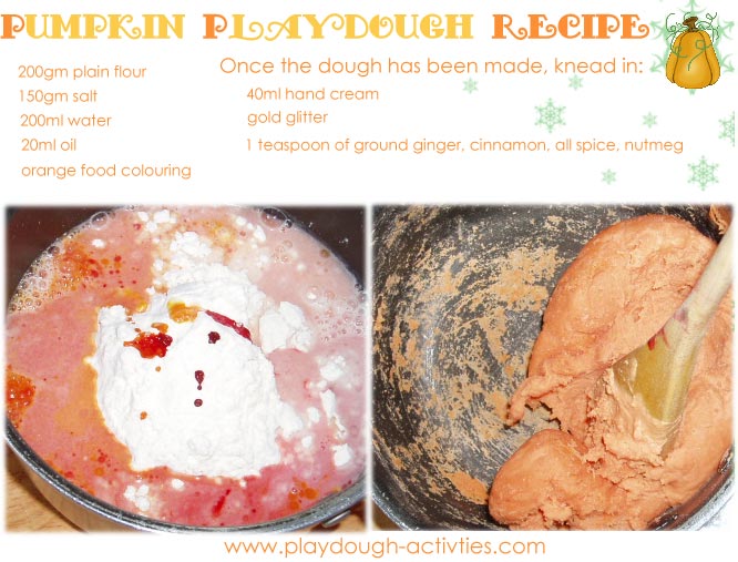 pumpkin spice playdough recipe