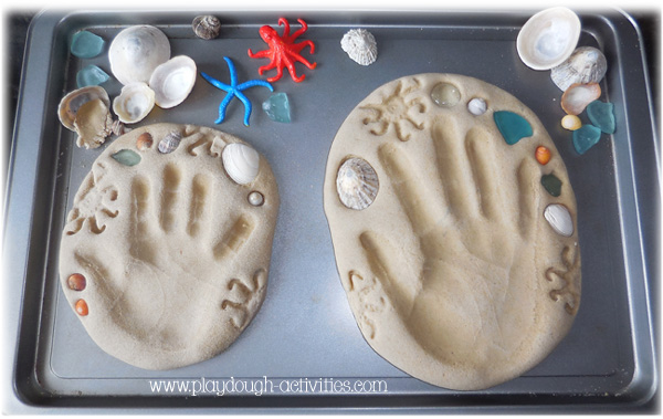 Bake the sand clay for 2 hours at 130c