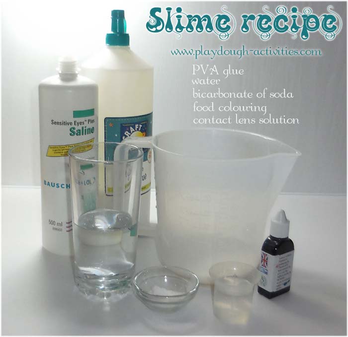 slime using contact lens solution