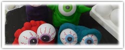Ping pong eyeball playdough moon monsters
