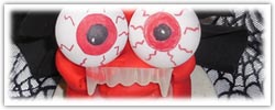 Vampire playdough - ping pong eyeballs