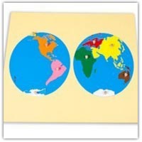 Extending activities - continents jigsaw puzzle