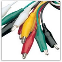 Buy crocodile clips, pre-wired on Amazon.co.uk