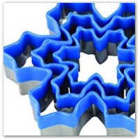 Snowflake playdough cutters