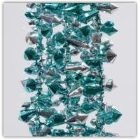 Diamond beaded Christmas garland