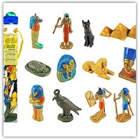 Platic Egyptian role play figures - role play set