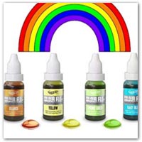 Liquid food colouring in dropper bottles - buy on amazon.co.uk