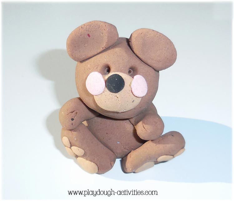 Simple playdough creation - bear